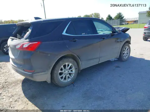 2020 Chevrolet Equinox Awd Lt 1.5L Turbo VIN 2GNAXUEV7L6137113 фото 4
