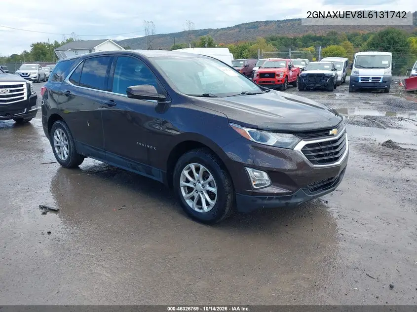 2GNAXUEV8L6131742 — 2020 Chevrolet Equinox, фото 2 с аукциона IAAI, Правый бок
