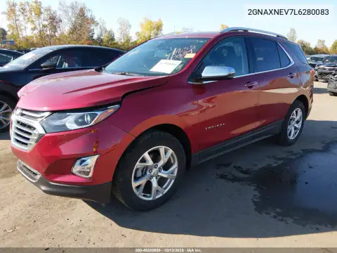2GNAXNEV7L6280083 — 2020 Chevrolet Equinox, фото 3 с аукциона IAAI, Передняя часть