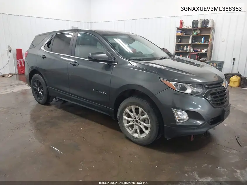 2021 Chevrolet Equinox Awd Lt VIN 3GNAXUEV3ML388353 фото 2