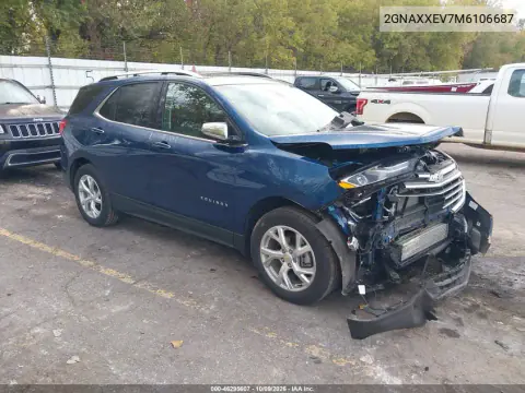 2021 Chevrolet Equinox Awd Premier VIN 2GNAXXEV7M6106687 фото 2