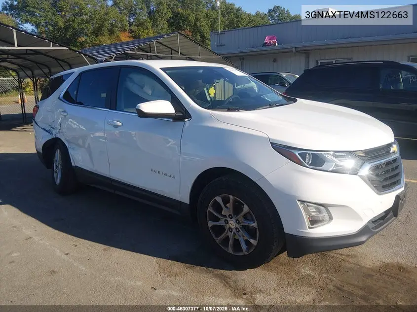 2021 Chevrolet Equinox Awd 2Fl VIN 3GNAXTEV4MS122663 фото 2