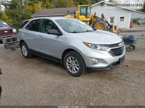 3GNAXFEV2MS161849 — 2021 Chevrolet Equinox, Задняя часть, фото до ремонта