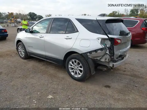 3GNAXFEV2MS161849 — 2021 Chevrolet Equinox, фото 4 с аукциона IAAI, Задняя часть