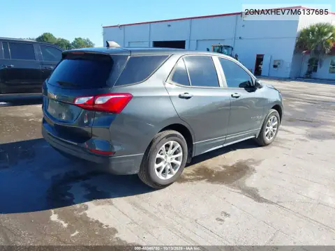 2GNAXHEV7M6137685 — 2021 Chevrolet Equinox, фото 4 с аукциона IAAI, Передняя часть