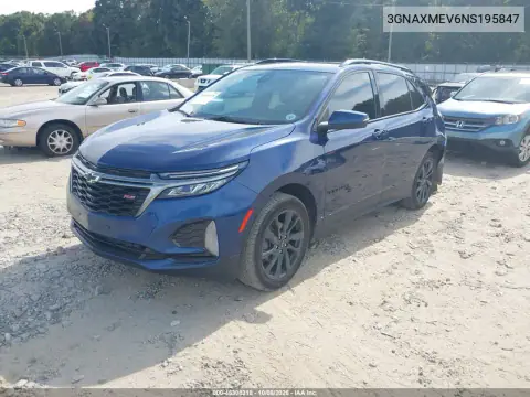 2022 Chevrolet Equinox Fwd Rs VIN 3GNAXMEV6NS195847 фото 3