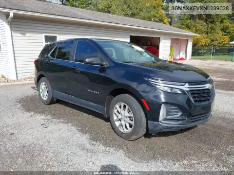 3GNAXKEVXNL239038 — 2022 Chevrolet Equinox, Передняя часть, фото до ремонта