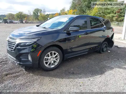 2022 Chevrolet Equinox Fwd Lt VIN 3GNAXKEVXNL239038 фото 3