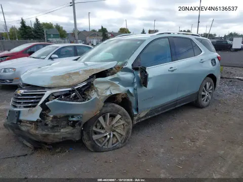 2022 Chevrolet Equinox Awd Premier VIN 2GNAXXEV4N6136537 фото 2