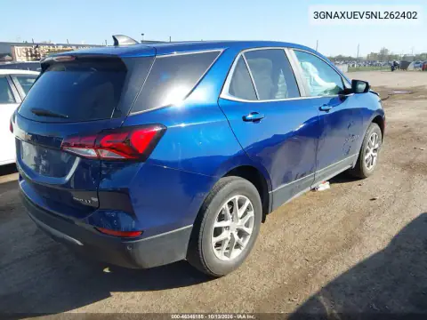 3GNAXUEV5NL262402 — 2022 Chevrolet Equinox, фото 5 с аукциона IAAI, Передняя часть