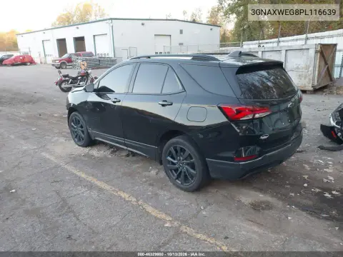 2023 Chevrolet Equinox Awd Rs VIN 3GNAXWEG8PL116639 фото 3