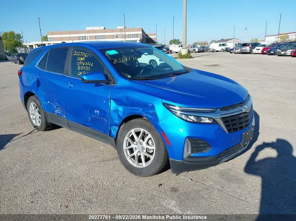 3GNAXUEG5RS113713 — 2024 Chevrolet Equinox, Передняя часть справа (Right Front), фото до ремонта