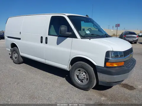 1GCWGAFP1P1185230 — 2023 Chevrolet Express Cargo RWD 2500 Regular Wheelbase Wt, Задняя часть (Rear), фото до ремонта