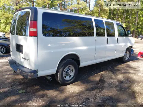1GAHG39U341238729 — 2004 Chevrolet Express, фото 4 с аукциона IAAI, Передняя часть
