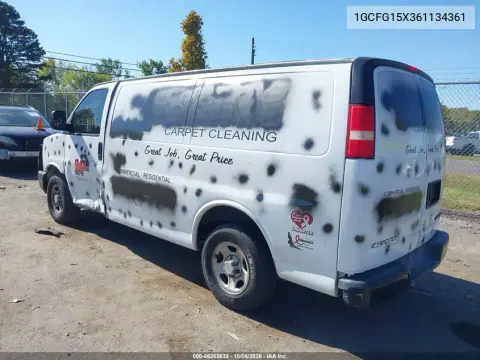 2006 Chevrolet Express Work Van VIN 1GCFG15X361134361 фото 3