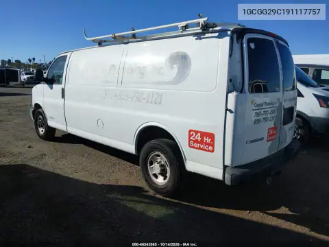 1GCGG29C191117757 — 2009 Chevrolet Express, фото 4 с аукциона IAAI, Естественный износ