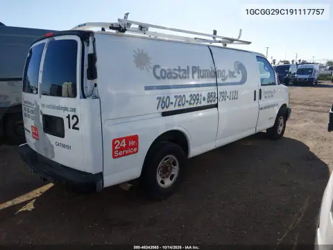 1GCGG29C191117757 — 2009 Chevrolet Express, фото 5 с аукциона IAAI, Естественный износ