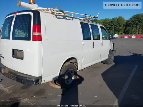 2011 Chevrolet Express 2500 Work Van VIN 1GCWGFCA8B1180581 фото 5