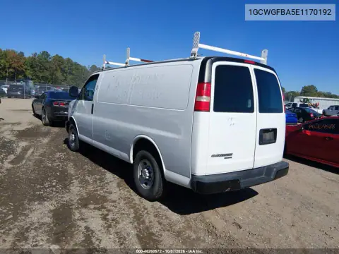 2014 Chevrolet Express 2500 Work Van VIN 1GCWGFBA5E1170192 фото 4
