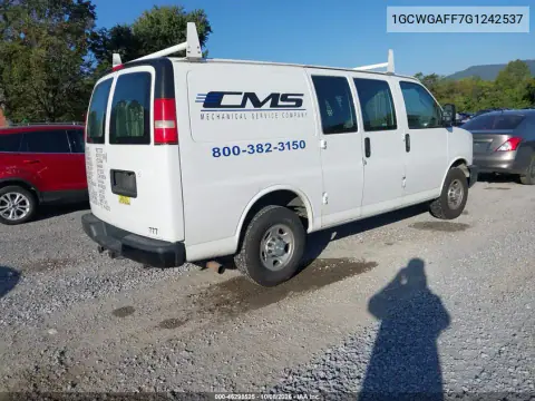 2016 Chevrolet Express 2500 Work Van VIN 1GCWGAFF7G1242537 фото 5