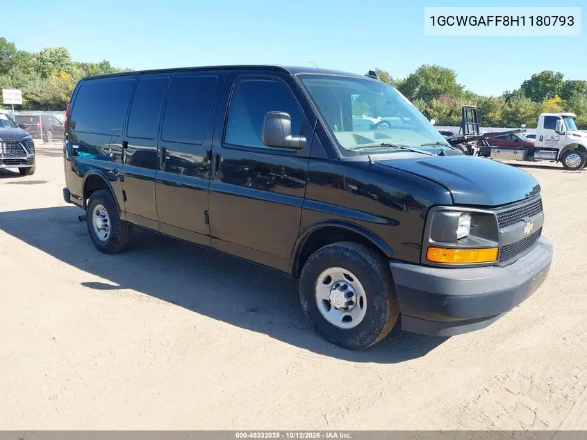 2017 Chevrolet Express 2500 Work Van VIN 1GCWGAFF8H1180793 фото 2