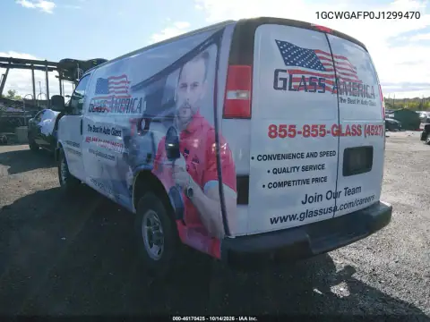 1GCWGAFP0J1299470 — 2018 Chevrolet Express, фото 4 с аукциона IAAI, Механические повреждения