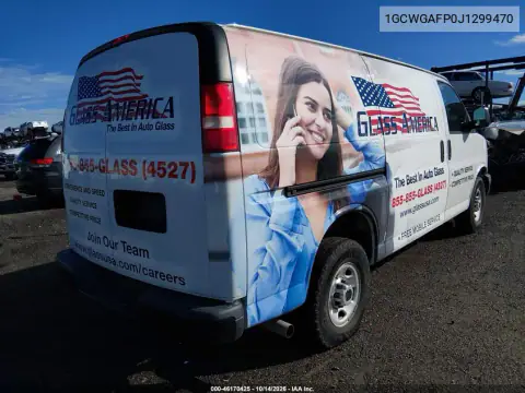 1GCWGAFP0J1299470 — 2018 Chevrolet Express, фото 5 с аукциона IAAI, Механические повреждения