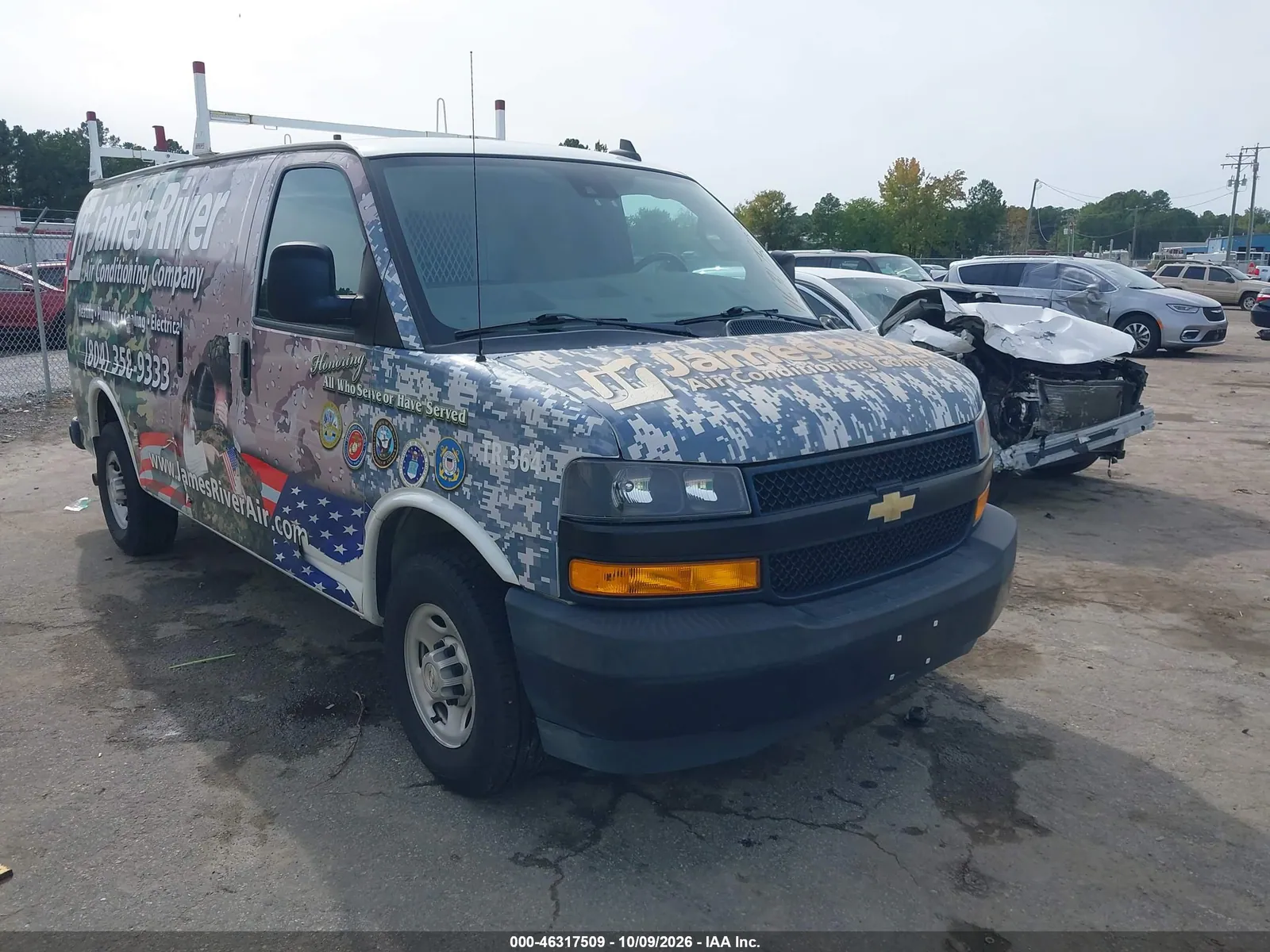 2020 Chevrolet Express Cargo Rwd 2500 Regular Wheelbase Wt VIN 1GCWGAFP3L1177012 фото 1