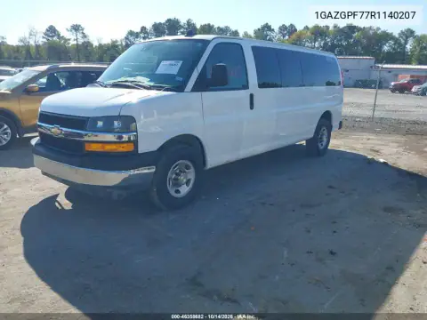 1GAZGPF77R1140207 — 2024 Chevrolet Express, фото 3 с аукциона IAAI, Передняя часть слева