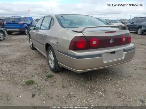 2001 Chevrolet Impala Ls VIN 2G1WH55K119365734 фото 4