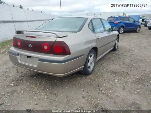 2001 Chevrolet Impala Ls VIN 2G1WH55K119365734 фото 5