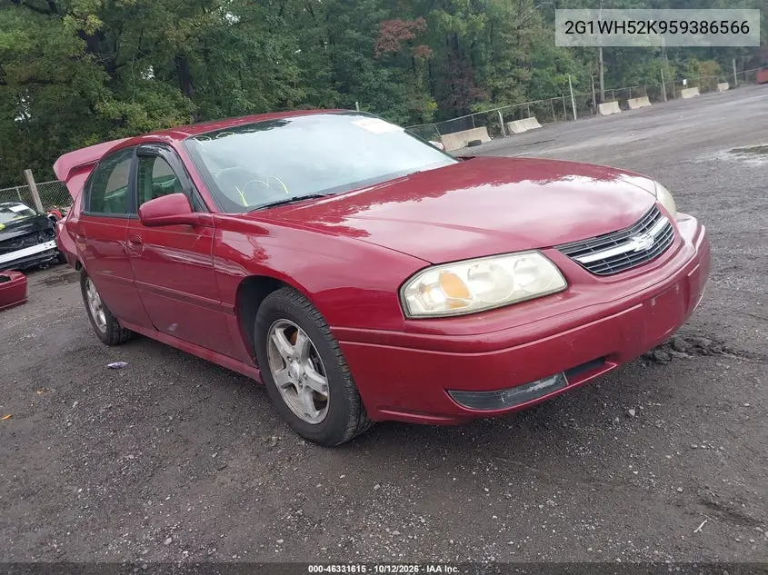 2005 Chevrolet Impala Ls VIN 2G1WH52K959386566 фото 2