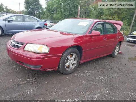 2005 Chevrolet Impala Ls VIN 2G1WH52K959386566 фото 3