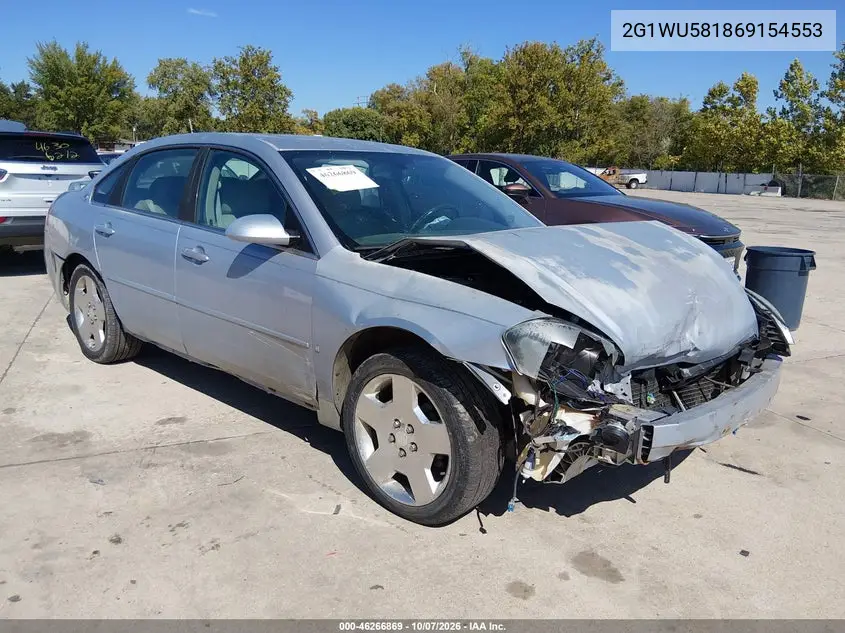 2006 Chevrolet Impala Ltz VIN 2G1WU581869154553 фото 1
