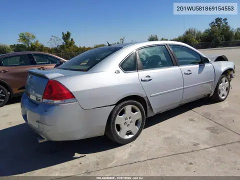 2006 Chevrolet Impala Ltz VIN 2G1WU581869154553 фото 4