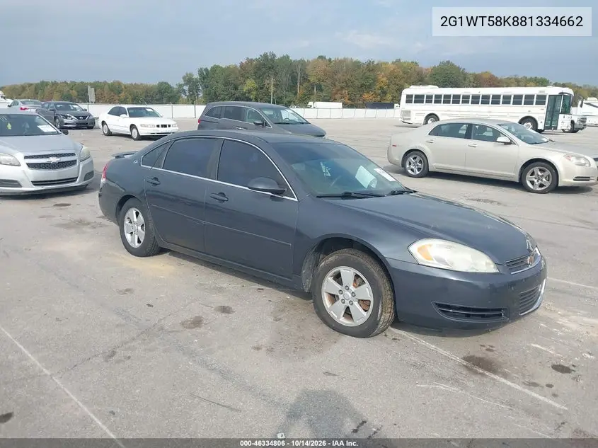 2G1WT58K881334662 Chevrolet Impala 2008 — повреждение Сзади слева, фото до ремонта