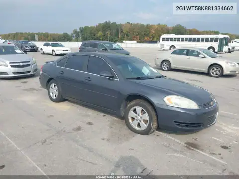 2G1WT58K881334662 — 2008 Chevrolet Impala, Сзади слева, фото до ремонта