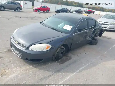 2G1WT58K881334662 — 2008 Chevrolet Impala, фото 2 с аукциона IAAI, Сзади слева