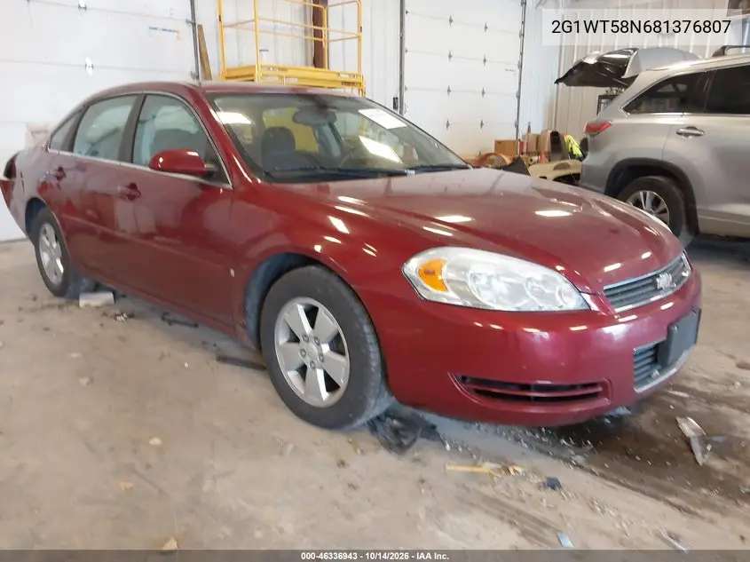 2G1WT58N681376807 — 2008 Chevrolet Impala, фото 2 с аукциона IAAI, Задняя часть
