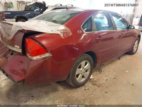 2G1WT58N681376807 — 2008 Chevrolet Impala, фото 5 с аукциона IAAI, Задняя часть