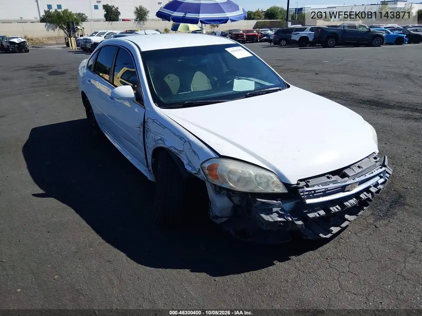 2011 Chevrolet Impala Ls VIN 2G1WF5EK0B1143871 фото 2