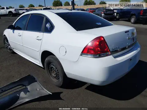 2011 Chevrolet Impala Ls VIN 2G1WF5EK0B1143871 фото 4