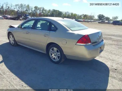 2011 Chevrolet Impala Lt VIN 2G1WB5EK0B1214420 фото 4