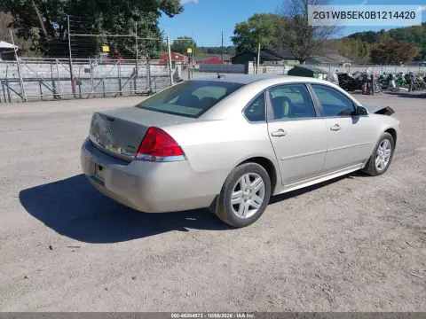 2011 Chevrolet Impala Lt VIN 2G1WB5EK0B1214420 фото 5