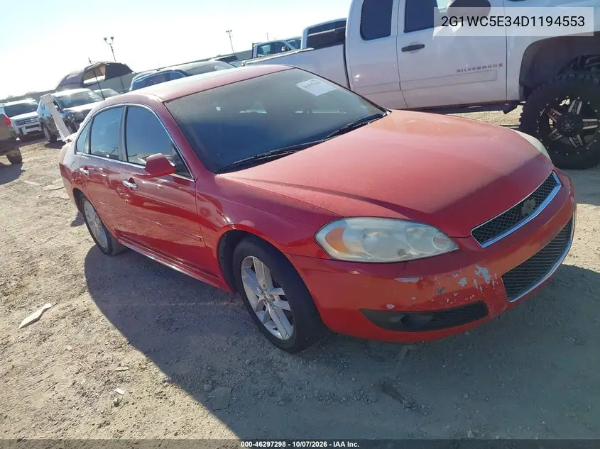 2013 Chevrolet Impala Ltz VIN 2G1WC5E34D1194553 фото 2