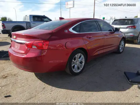 2015 Chevrolet Impala 2Lt VIN 1G1125S34FU136600 фото 4