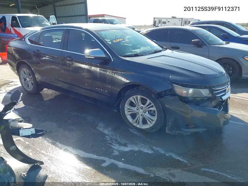 2015 Chevrolet Impala 2Lt VIN 2G1125S39F9112371 фото 1