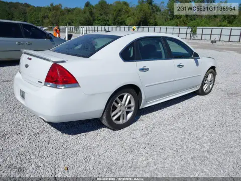 2016 Chevrolet Impala Limited Ltz VIN 2G1WC5E31G1136954 фото 5