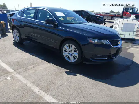 1G11Z5SA0GU159173 — 2016 Chevrolet Impala, Сзади, фото до ремонта