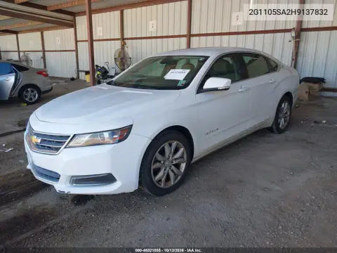 2017 Chevrolet Impala 1Lt VIN 2G1105SA2H9137832 фото 3